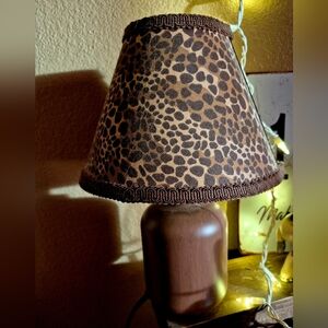 Lepard Print Shade With Lamp